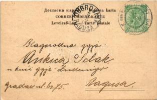 1905 Sarajevo, Wascherinnen / riverside with washerwomen (EK)