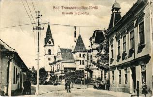 1919 Trencsénteplic, Trencianske Teplice; Kossuth Lajos utca, villa / street view, villa, spa (EK)