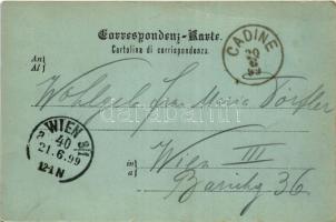 1899 (Vorläufer) Castel Madruzzo (Südtirol), Schloss Madruzzo / castle (crease)