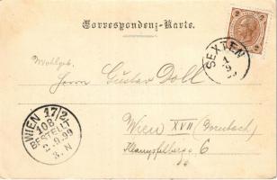 1899 (Vorläufer) Ampezzotal, Valle d'Ampezzo (Südtirol); Drei Zinnen und Rienzthal (EK)