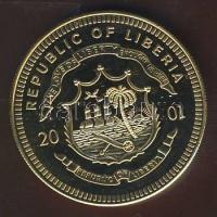 Libéria 2001. 10$ "ECU-Írország" bicolor T:PP