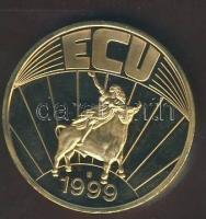 Európa 1999. "ECU" bicolor emlékérem T:PP