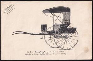 cca 1900 Carl Wiemann Hamburg kocsigyártó képes ismertetői hintókról. 27 lap 29 képpel, kijára kötés...