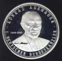 Németország DN "Kancellárok - Konrad Adenauer" Ag emlékérem 20g T:PP