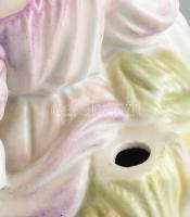 Herendi rokokó asszony, Lámpatest. Kézzel festett, jelzett, talpa ragasztott 30 cm