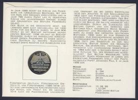 NSZK 1975. 5M Ag "Műemlékvédelem" bélyeges érmés borítékon elsőnapi bélyegzővel, hátoldali...