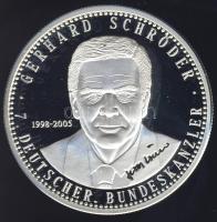Németország DN "Kancellárok - Gerhard Schröder" Ag emlékérem 20g T:PP