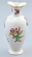Herendi Viktória mintás váza. Kézzel festett, jelzett, hibátlan 20 cm