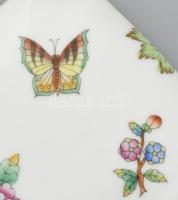 Herendi Viktória mintás dobozka. Kézzel festett, jelzett, hibátlan 17x9 cm