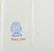 Herendi Viktória mintás dobozka. Kézzel festett, jelzett, hibátlan 17x9 cm