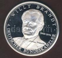 Németország DN "Kancellárok - Willy Brandt" Ag emlékérem 20g T:PP