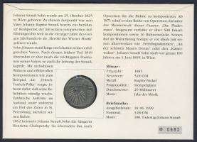 NSZK 1985. 5M "A zene éve" bélyeges érmés borítékon elsőnapi bélyegzővel, hátoldali ismert...