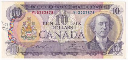 Kanada 1971. 10$ "VL 3232878" T:II- firka Canada 1971. 10 Dollars "VL 3232878" C:VF graffiti Krause P#88