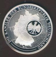 Németország DN "Kancellárok - Ludwig Erhard" Ag emlékérem 20g T:PP