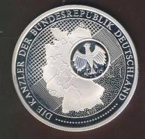 Németország DN "Kancellárok - Ludwig Erhard" Ag emlékérem 20g T:PP