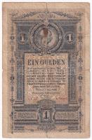 1882. 1Ft / 1G Uf 47 4 08497 T:III- folt  Hungary 1882. 1 Forint / 1 Gulden Uf 47 4 08497 C:VG spotted Adamo G125