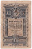 1882. 1Ft / 1G "Uf 47 4 08497" T:III- folt 
Hungary 1882. 1 Forint / 1 Gulden "Uf 47...