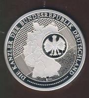 Németország DN "Kancellárok - Helmut Kohl" Ag emlékérem 20g T:PP