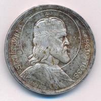 1938. 5P Ag "Szent István" T:1- kis ph., patina Adamo P8.1