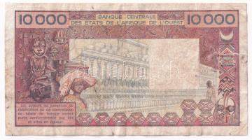 Nyugat-Afrikai Államok DN (1977-1992) 10.000Fr T:F,VG szakadás, folt
Western African States ND (197...