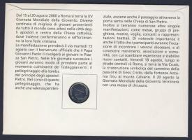 Vatikán 1992. 100L "II. János Pál" bélyeges érmés borítékon elsőnapi bélyegzővel, hátoldal...