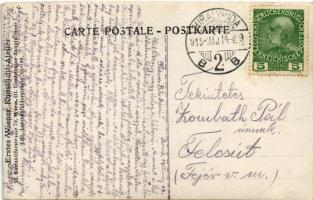 1915 Királyhida, Bruckújfalu, Bruck-Újfalu, Bruckneudorf; Osztrák-magyar katona tőrrel / WWI K.u.k. ...