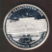 Németország 1994. "Szövetségi Elnökök - Walter Scheel" Ag emlékérem 20g T:PP Tanúsítvánnya...