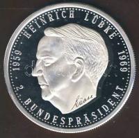 Németország 1994. "Szövetségi Elnökök - Heinrich Lübke" Ag emlékérem 20g T:PP Tanúsítvánnyal!