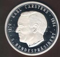 Németország 1994. "Szövetségi Elnökök - Karl Carstens" Ag emlékérem 20g T:PP Tanúsítvánnyal!