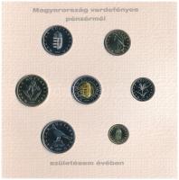 2006. 1Ft-100Ft (7xklf) + Emlékérem "Baby Coin Set - Magyarország pénzérméi születésem évében&q...