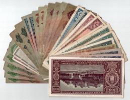 1930-1945. 30 darabos Pengő tétel, közte AP (2xklf) T:XF-VG közte lyuk, felülbélyegzés, firka