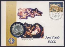 Vatikán 1999. 1000L Ag "Vallásszabadság" bélyeges érmés borítékon alkalmi bélyegzővel, hátoldali ismertetővel T:BU