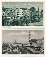 6 db RÉGI történelmi magyar város képeslap / 6 pre-1945 historical Hungarian town-view postcards