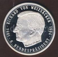 Németország 1994. "Szövetségi Elnökök - Richard von Weizsäcker" Ag emlékérem 20g T:PP Tanúsítvánnyal!