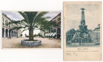 14 db főleg MODERN jugoszláv város képeslap / 14 mostly modern Yugoslavian town-view postcards