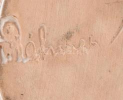 H. Ráhmer Mária (1911-1998): Cipészfiú, festett mázas kerámia, jelzett, minimális kopásnyomokkal, m:...