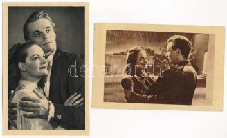 12 db főleg MODERN színész és híres ember képeslap / 12 mostly modern motive postcards: actors, actr...