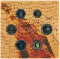 2009. 5Ft-200Ft "Haydn" (6xklf) forgalmi sor + "Joseph Haydn" Ag emlékérem (12g/...