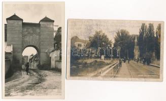 12 db RÉGI csehszlovák város képeslap / 12 pre-1945 Czechoslovakian town-view postcards