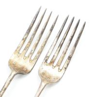 6 db ezüst (Ag) villa. Jelzett össz 336 g