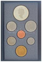 Kanada 1990. 1c-1$ (7xklf) forgalmi sor eredeti üvegezett tokban, tájékoztatóval, díszdobozban T:PP ...