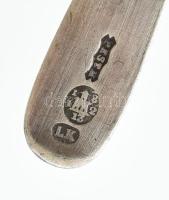 Antik ezüst (Ag) kiskanál. Pest, 1842. 13 latos finomságjellel, LK mesterjeggyel Jelzett 18 g