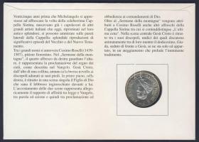 Vatikán 1999. 1000L Ag "Vallásszabadság" bélyeges érmés borítékon alkalmi bélyegzővel, hát...