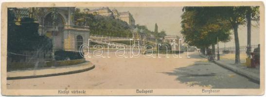 Budapest I. Királyi várbazár. Mosinger R. Horgony Látkép (17,7 x 6,3 cm) (EK)
