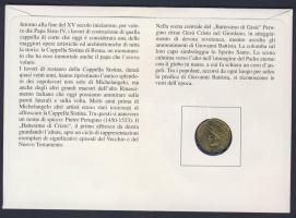 Vatikán 1999. 20L "Munka" bélyeges érmés borítékon alkalmi bélyegzővel, hátoldali ismertet...