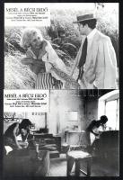 cca 1979 ,,Mesél a bécsi erdő című osztrák - német filmdráma jelenetei és szereplői, 10 db vintage produkciós filmfotó, nyomdatechnikával sokszorosítva kartonlapra, egyoldalas nyomással, a használatból eredő (esetleges) kisebb hibákkal, 18x24 cm