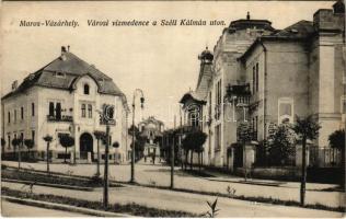 1915 Marosvásárhely, Targu Mures; Városi vízmedence a Széll Kálmán úton / spa and street (EK)