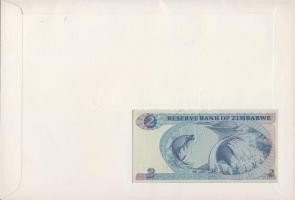 Zimbabwe 1994. 2$ dekoratív, nagyalakú bélyeges, bankjegyes borítékon T:I