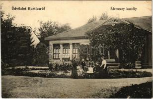 1911 Kürtös, Kurtics, Curtici; Sármezey kastély / castle (fl)