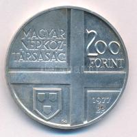 1977. 200Ft Ag "Festők II. - Mányoki" T:BU patina Adamo EM53